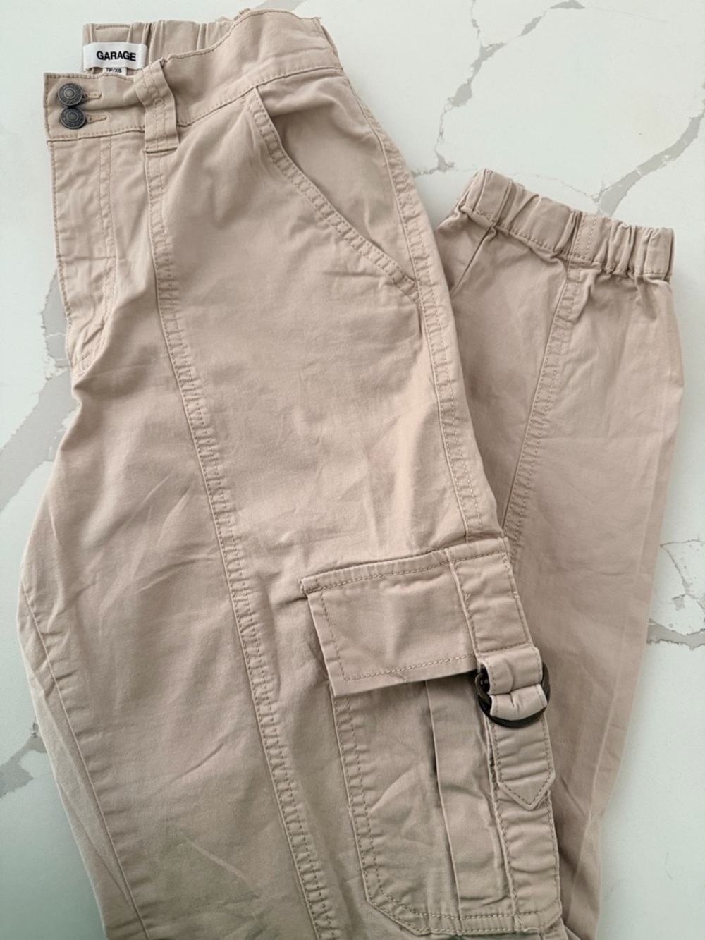 Garage Beige Cargo joggers